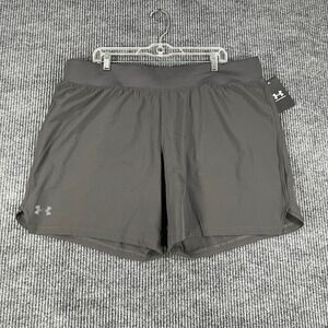 Under Armour Shorts Mens 2XL XXL Gray Fitted Lined Running Activewear Gym New